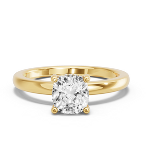 Image for Cushion Pave Basket Ring with Solitaire band