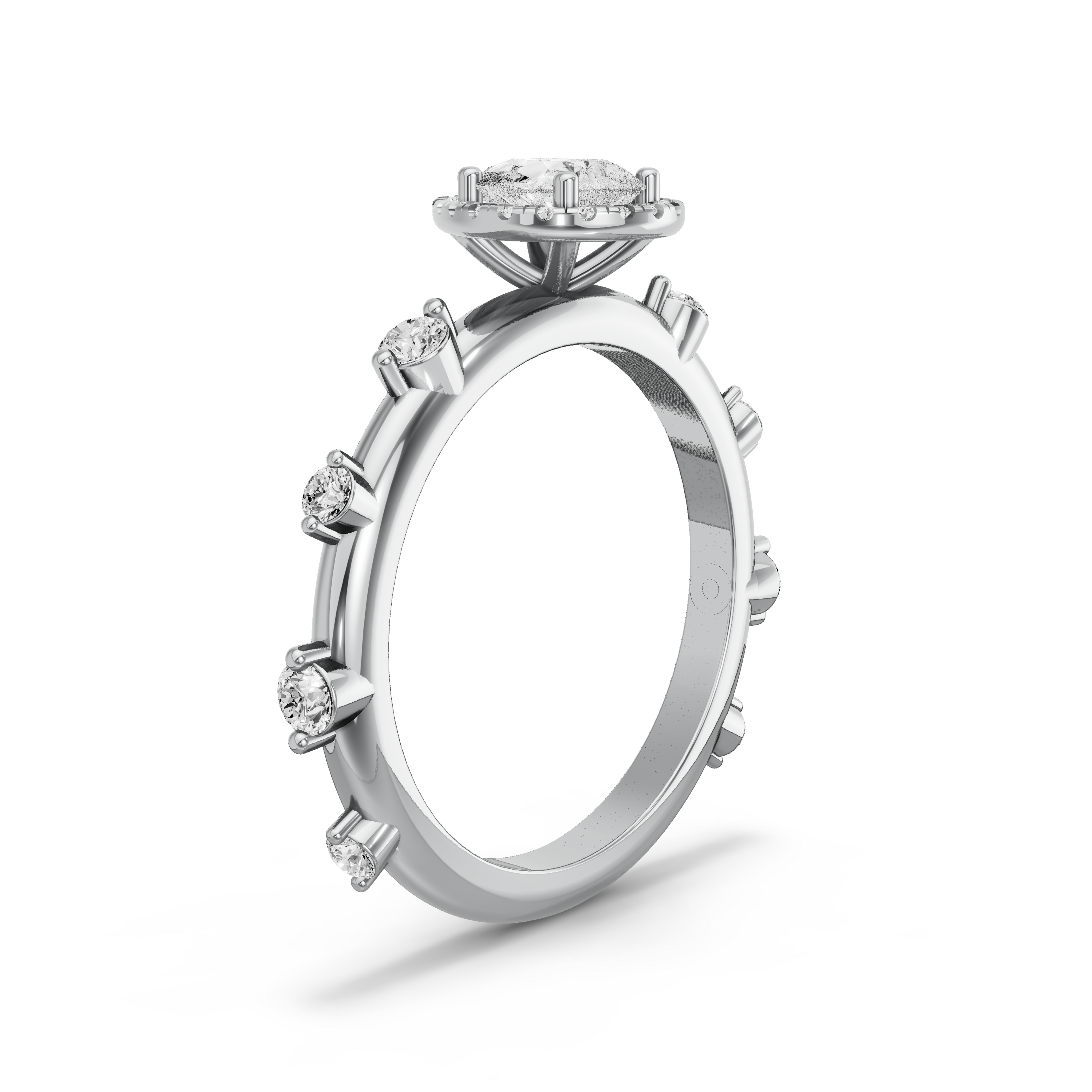 Image for pear-pave-halo-ring-with-floating-station-band-in-950-platinum