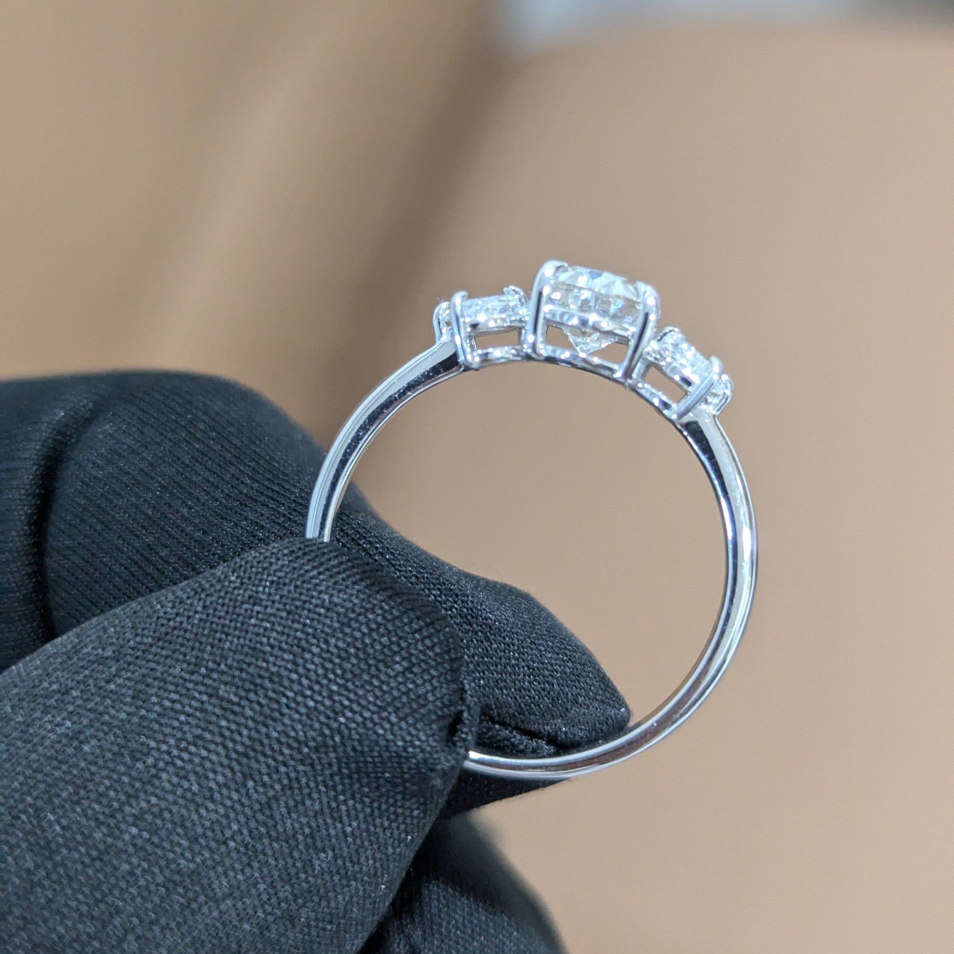 1.30tcw | Oval and Marquise Lab Diamond Ring | Ethical & Elegant | IGI Certified