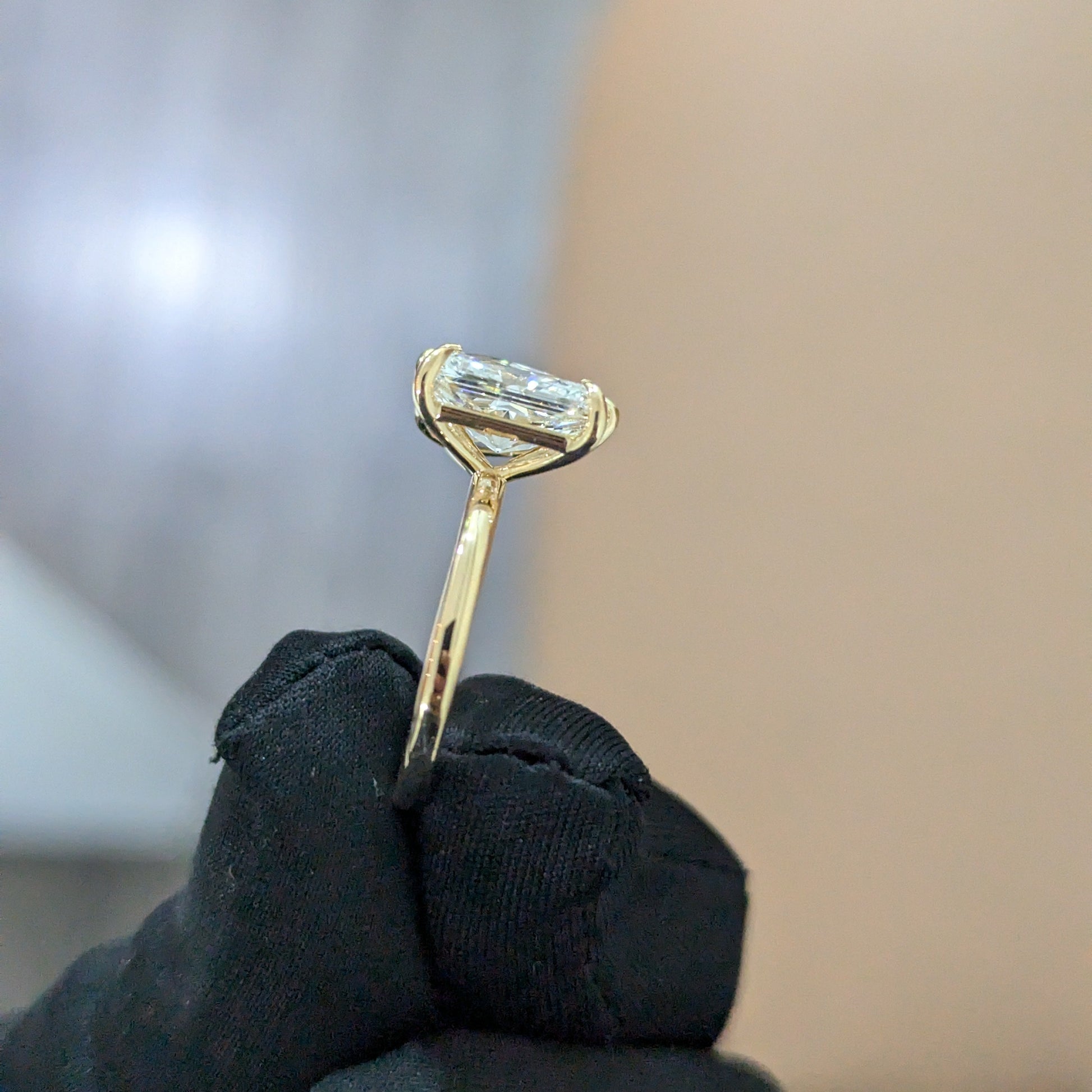 5.00ct Pear & Radiant Lab Diamond Toi Et Moi Ring | IGI Certified | Custom Gold Engagement Ring