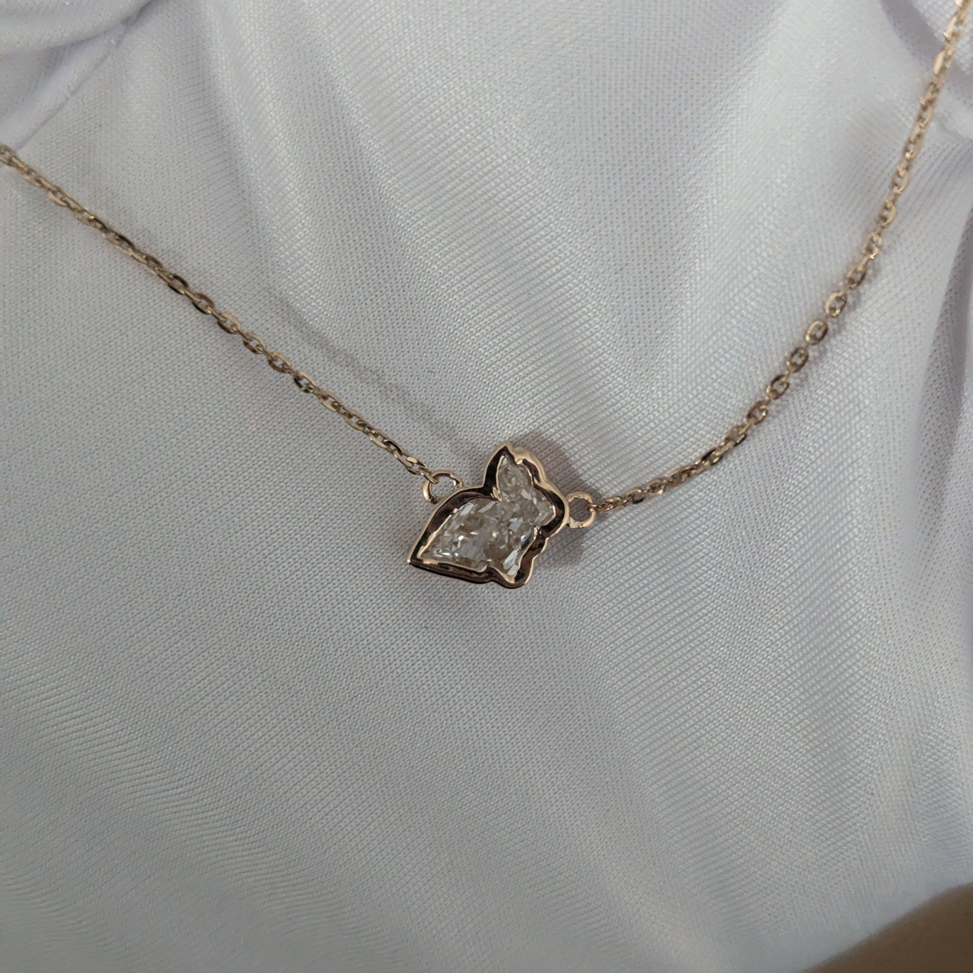 Rabbit Shape 1.00ct Lab Grown Diamond Unique Cut Pendant, EF Color, VS Clarity - IGI Certified Pendant