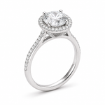 Round Cut Pave Ring