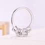 white gold lab diamond ring