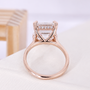 Asscher Cut Solitaire Lab Grown Diamond Ring