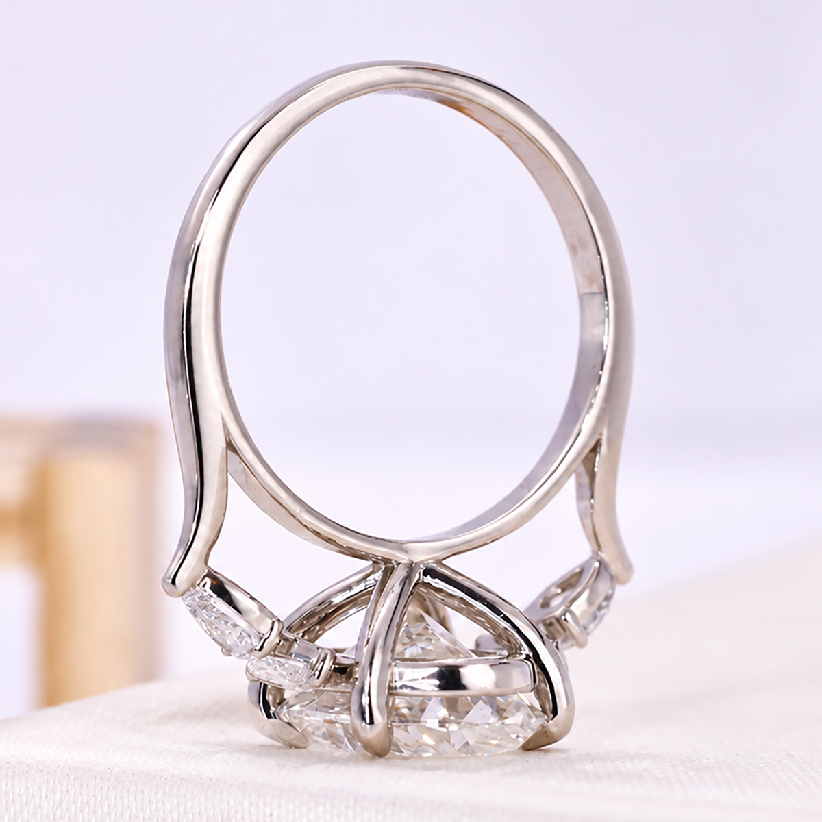 three stone diamond ring