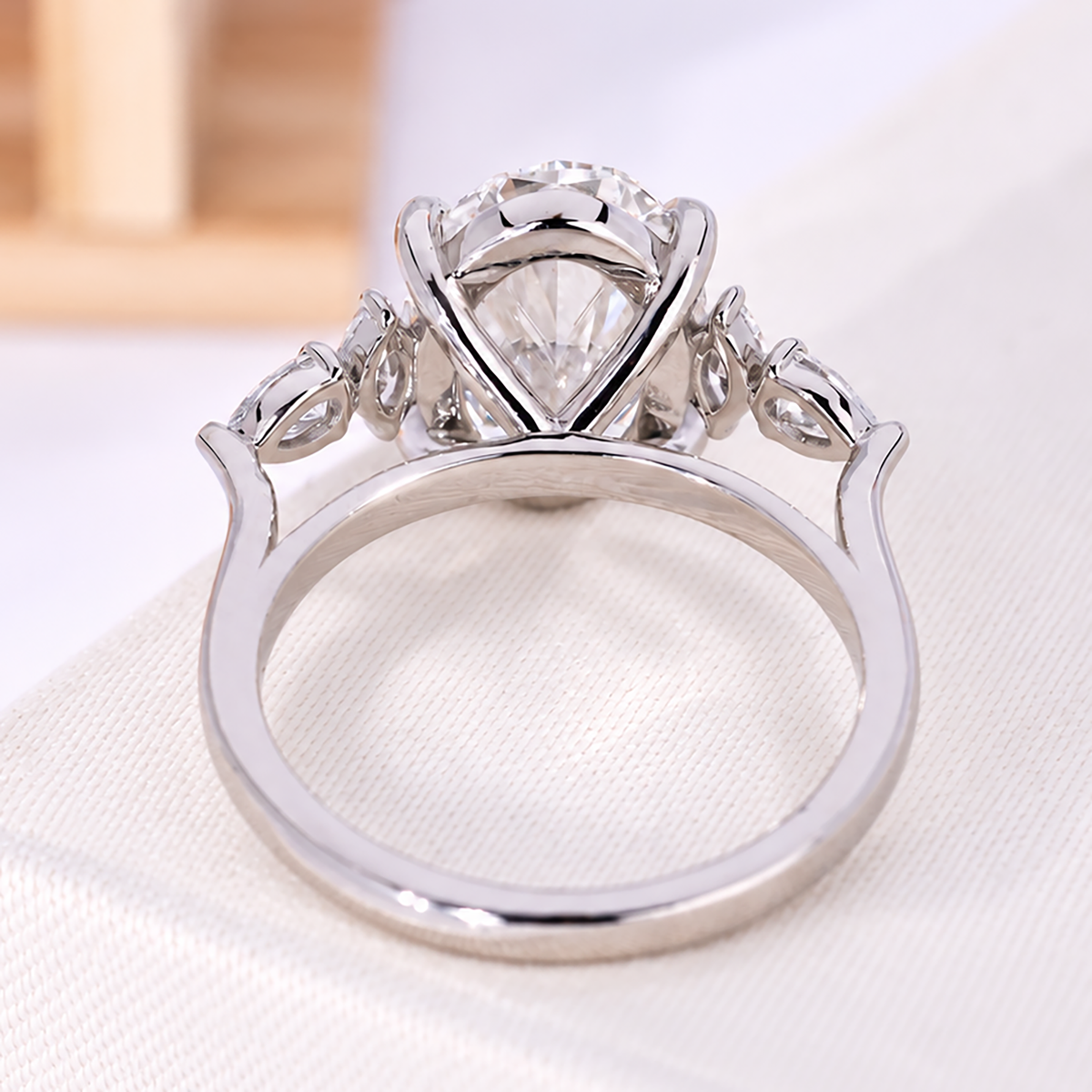 five stone oval cut diamond ring