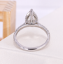 Pear Cut Diamond With Pave Band