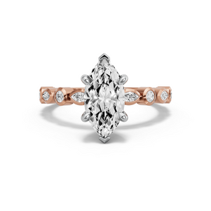 Image for Marquise Six Prong diamond Ring with Alternating Marquise band