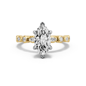 Image for Marquise Six Prong diamond Ring with Alternating Marquise band