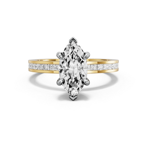 Image for Marquise Six Prong diamond Ring with Channel band