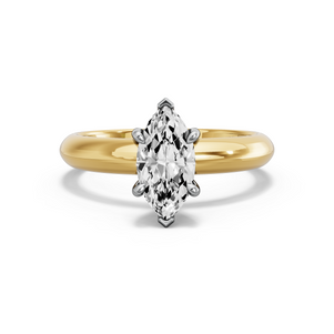 Image for Marquise Six Prong diamond Ring with Knife Edge Solitaire band