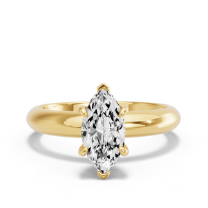 Image for Marquise Six Prong diamond Ring with Knife Edge Solitaire band
