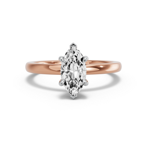 Image for Marquise Six Prong diamond Ring with Solitaire band