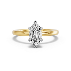 Image for Marquise Six Prong diamond Ring with Solitaire band