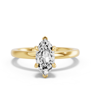 Image for Marquise Six Prong diamond Ring with Solitaire band