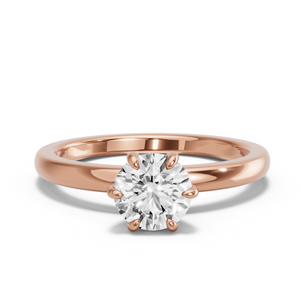 Image for Round Six Prong diamond Ring with Solitaire band