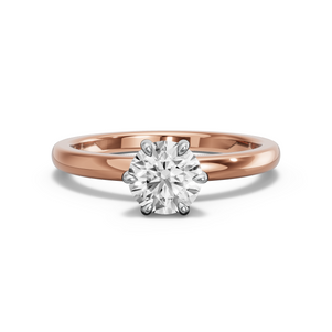 Image for Round Six Prong diamond Ring with Solitaire band