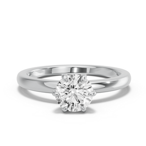 Image for Round Six Prong diamond Ring with Solitaire band