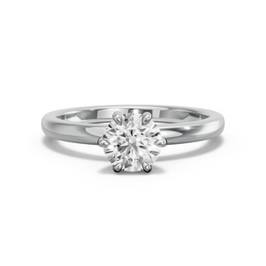 Image for Round Six Prong diamond Ring with Solitaire band