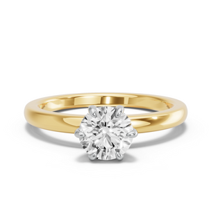 Image for Round Six Prong diamond Ring with Solitaire band