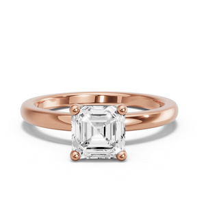 Image for Asscher Surprise diamond Ring with Solitaire band