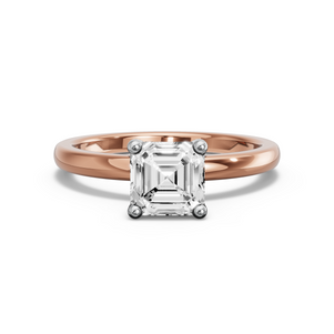 Image for Asscher Surprise diamond Ring with Solitaire band