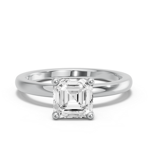 Image for Asscher Surprise diamond Ring with Solitaire band