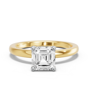 Image for Asscher Surprise diamond Ring with Solitaire band