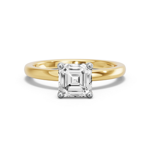 Image for Asscher Surprise diamond Ring with Solitaire band