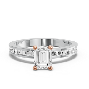 Image for Emerald Surprise diamond Ring with Channel band