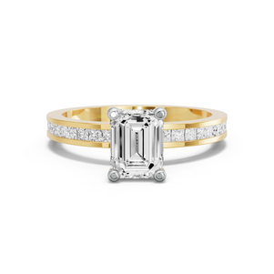 Image for Emerald Surprise diamond Ring with Channel band