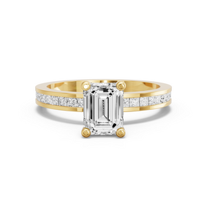 Image for Emerald Surprise diamond Ring with Channel band