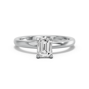 Image for Emerald Surprise diamond Ring with Solitaire band