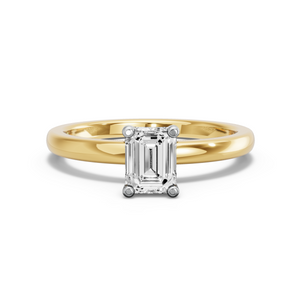Image for Emerald Surprise diamond Ring with Solitaire band