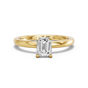 Image for Emerald Surprise diamond Ring with Solitaire band