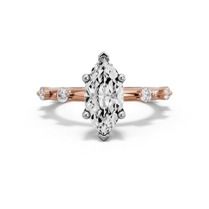 Image for Marquise Surprise diamond Ring with Floating Station band