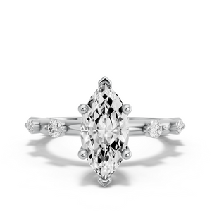 Image for Marquise Surprise diamond Ring with Floating Station band