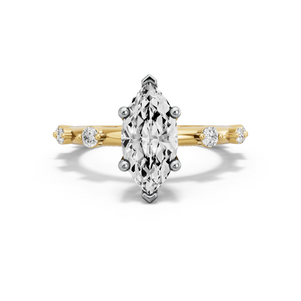 Image for Marquise Surprise diamond Ring with Floating Station band