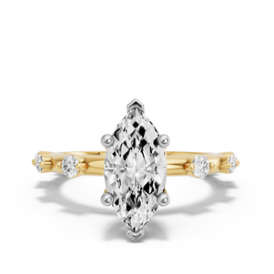 Image for Marquise Surprise diamond Ring with Floating Station band