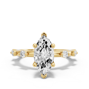 Image for Marquise Surprise diamond Ring with Floating Station band