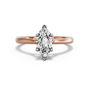 Image for Marquise Surprise diamond Ring with Knife Edge Cathedral band