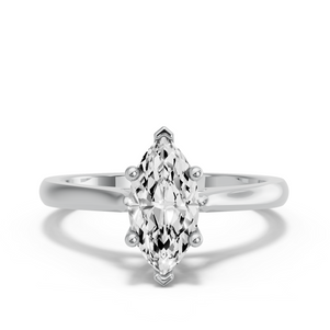 Image for Marquise Surprise diamond Ring with Knife Edge Cathedral band