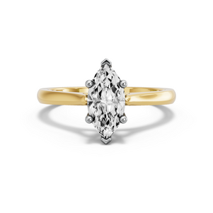 Image for Marquise Surprise diamond Ring with Knife Edge Cathedral band