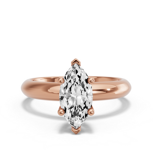 Image for Marquise Surprise diamond Ring with Knife Edge Solitaire band