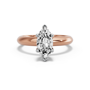 Image for Marquise Surprise diamond Ring with Knife Edge Solitaire band
