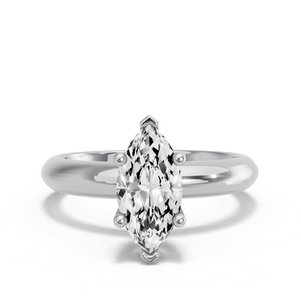 Image for Marquise Surprise diamond Ring with Knife Edge Solitaire band