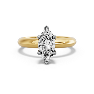 Image for Marquise Surprise diamond Ring with Knife Edge Solitaire band
