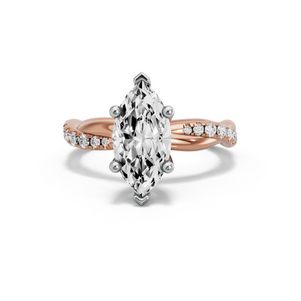Image for Marquise Surprise diamond Ring with Rope Pave band