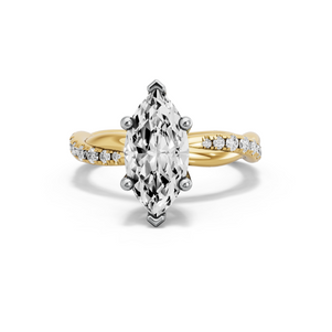 Image for Marquise Surprise diamond Ring with Rope Pave band