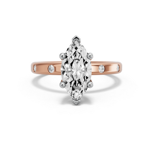 Image for Marquise Surprise diamond Ring with Sleek Accent band